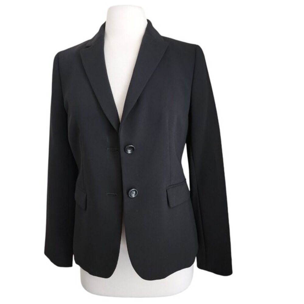 Talbots Blazer Tailored Black Jacket Coat Women's 6 Business Classic